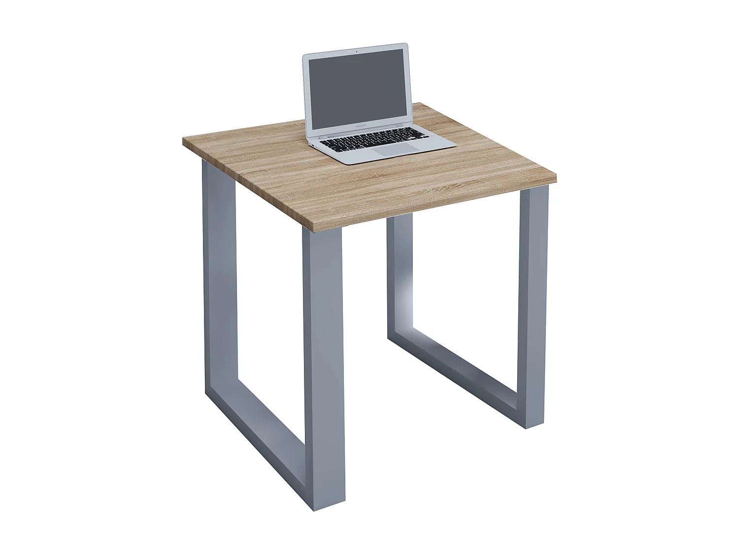 Desk Lona Silver / Sonoma oak H. 76 x W. 80 x D. 80 cm
