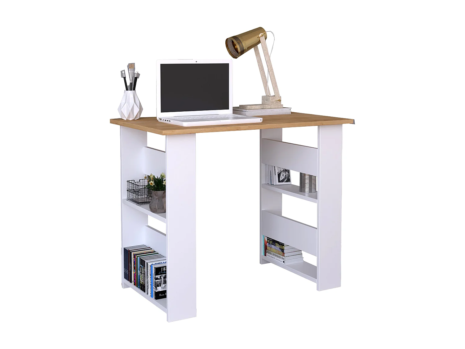 Scrivania in legno Scrivania per computer Efilo