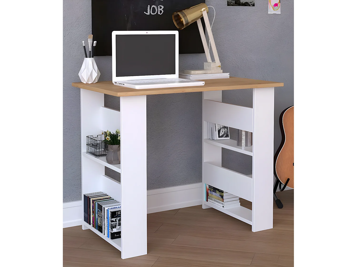 Scrivania in legno Scrivania per computer Efilo