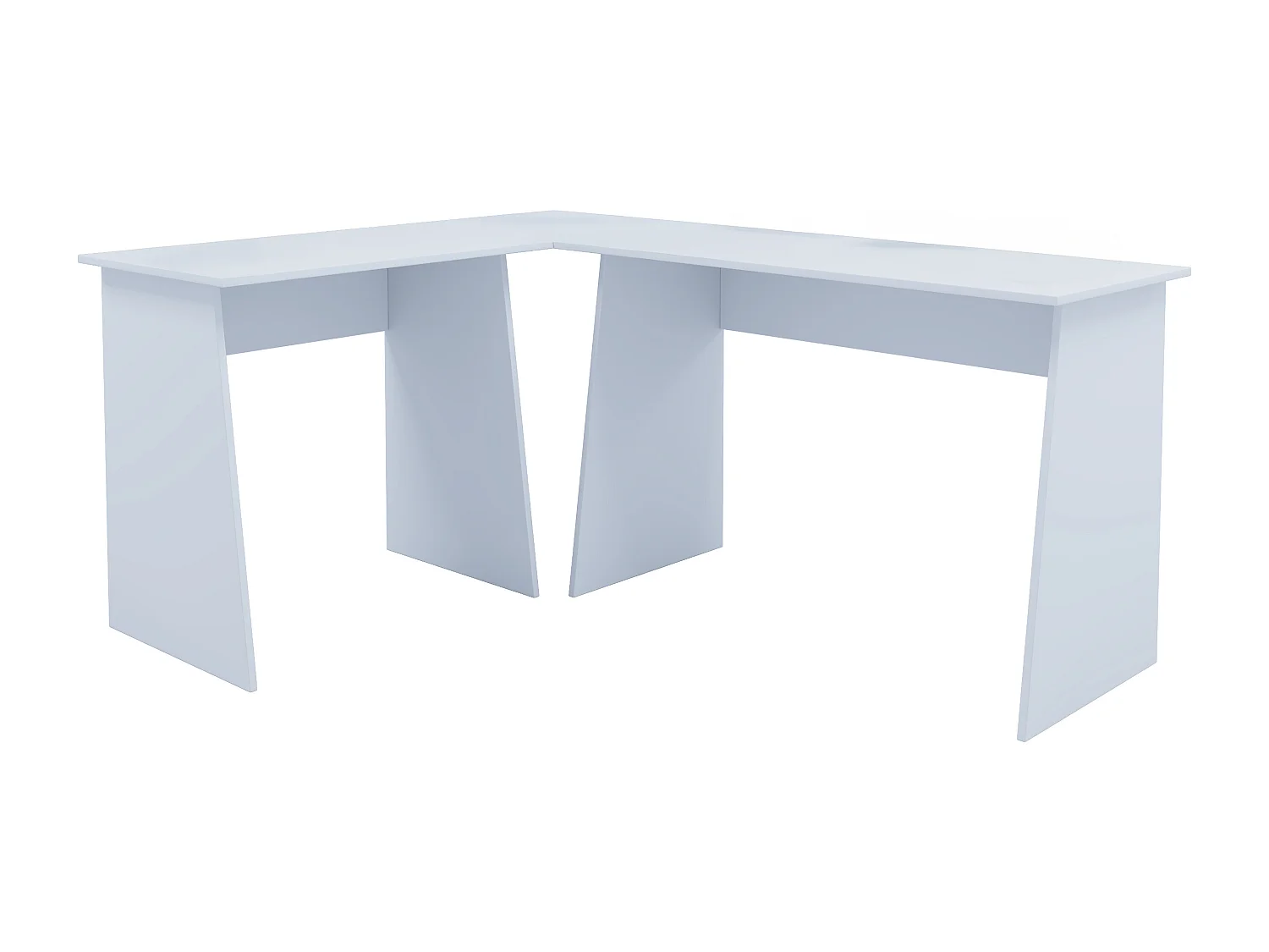 Desk Masola White Desk 1: H. 74 x W. 80 x D. 50 cm, Desk 2: H. 74 x W. 110 x D. 50 cm Corner plate: H. 8 x W. 50 x D. 50 cm
