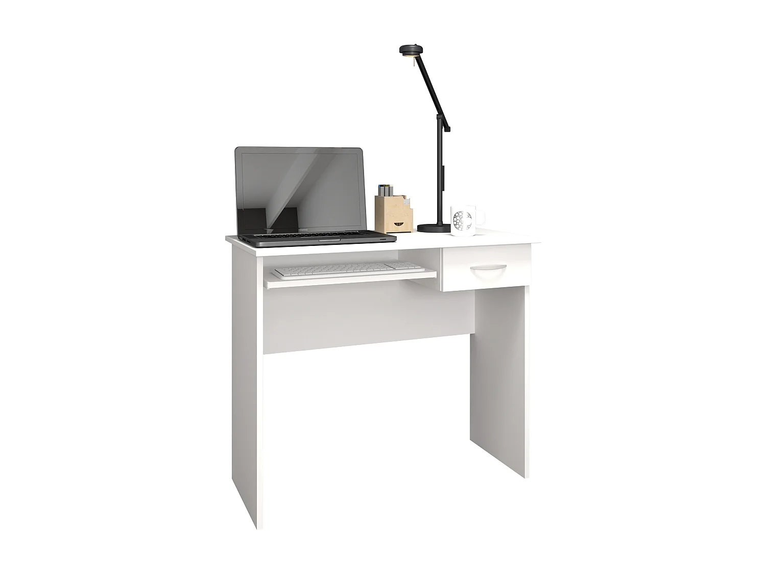Desk Arusa White H. 75 x W. 85 x D. 50 cm