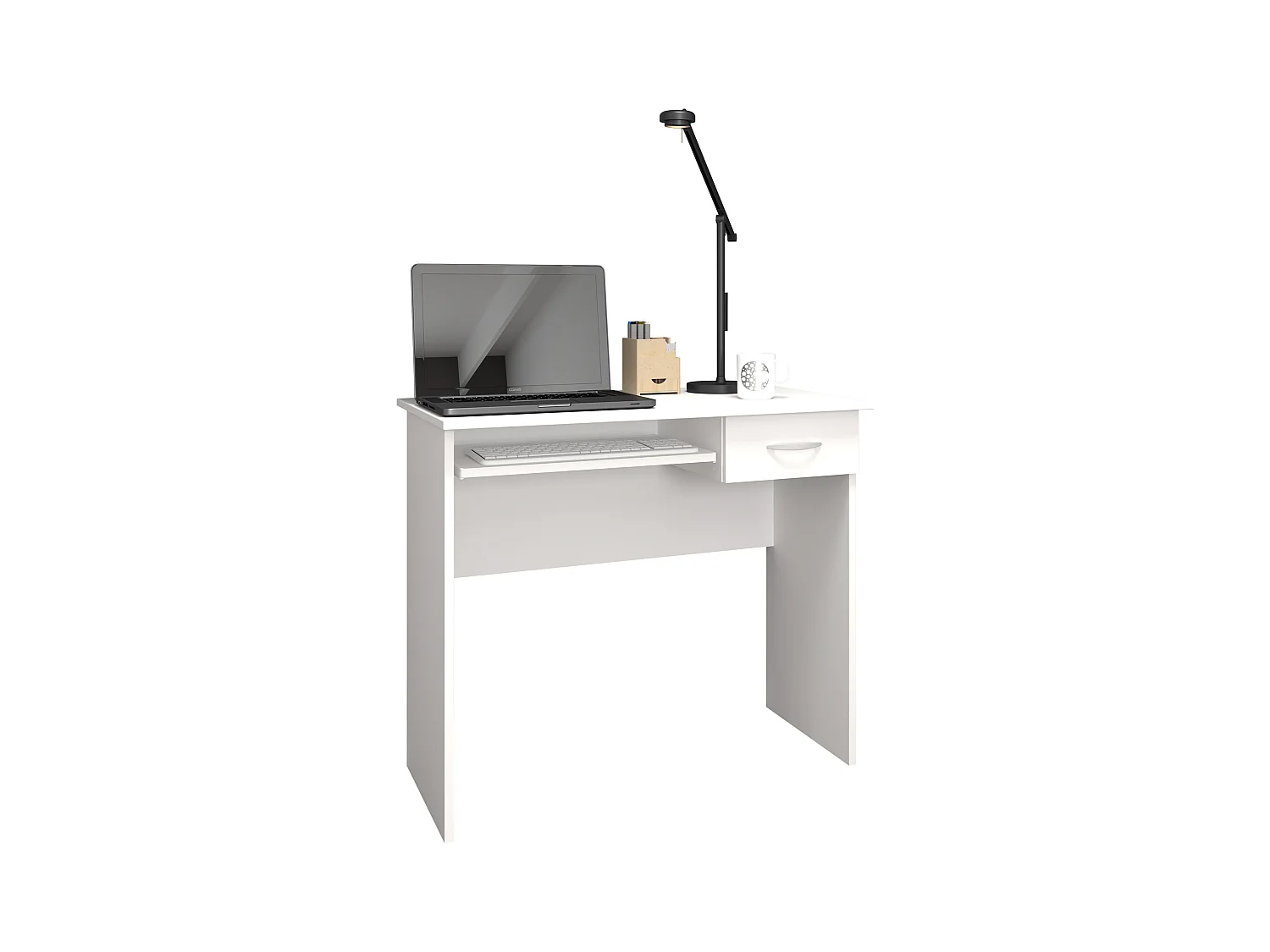 Desk Arusa White H. 75 x W. 85 x D. 50 cm