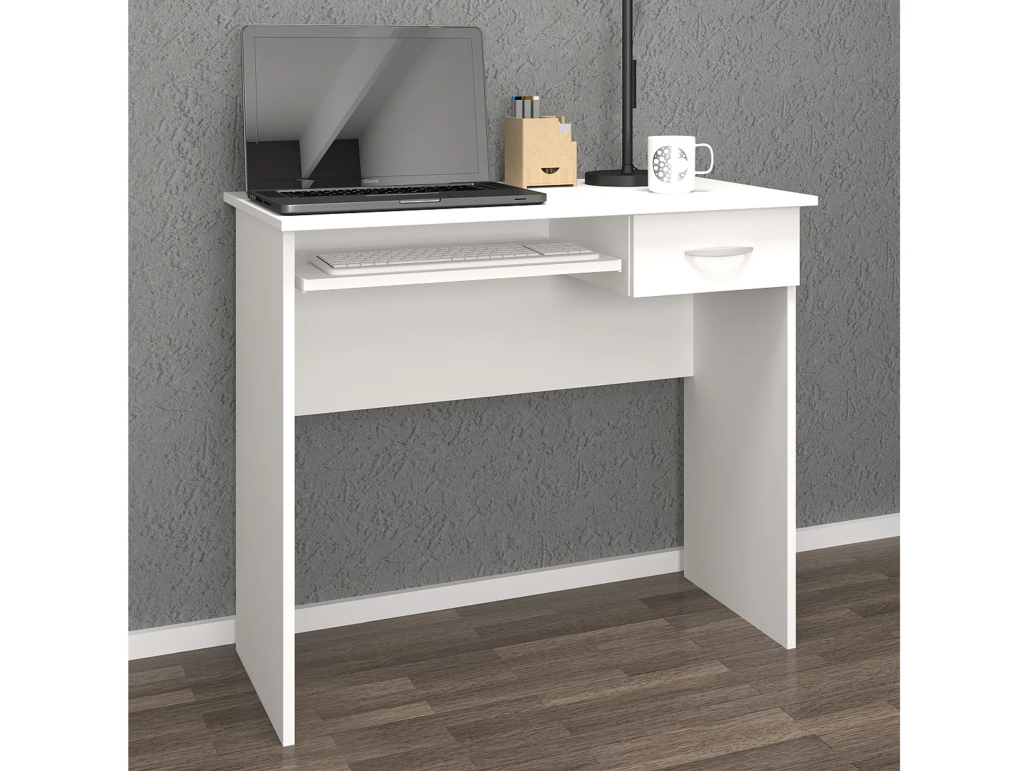 Desk Arusa White H. 75 x W. 85 x D. 50 cm