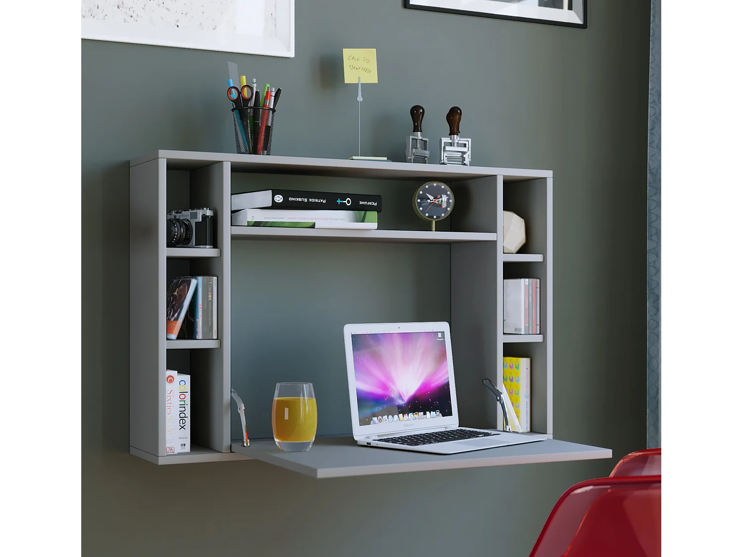 Desk Wandila Gray H. 60 x W. 90 x D. 20 cm