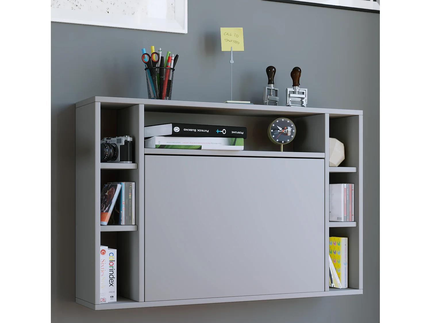 Desk Wandila Gray H. 60 x W. 90 x D. 20 cm