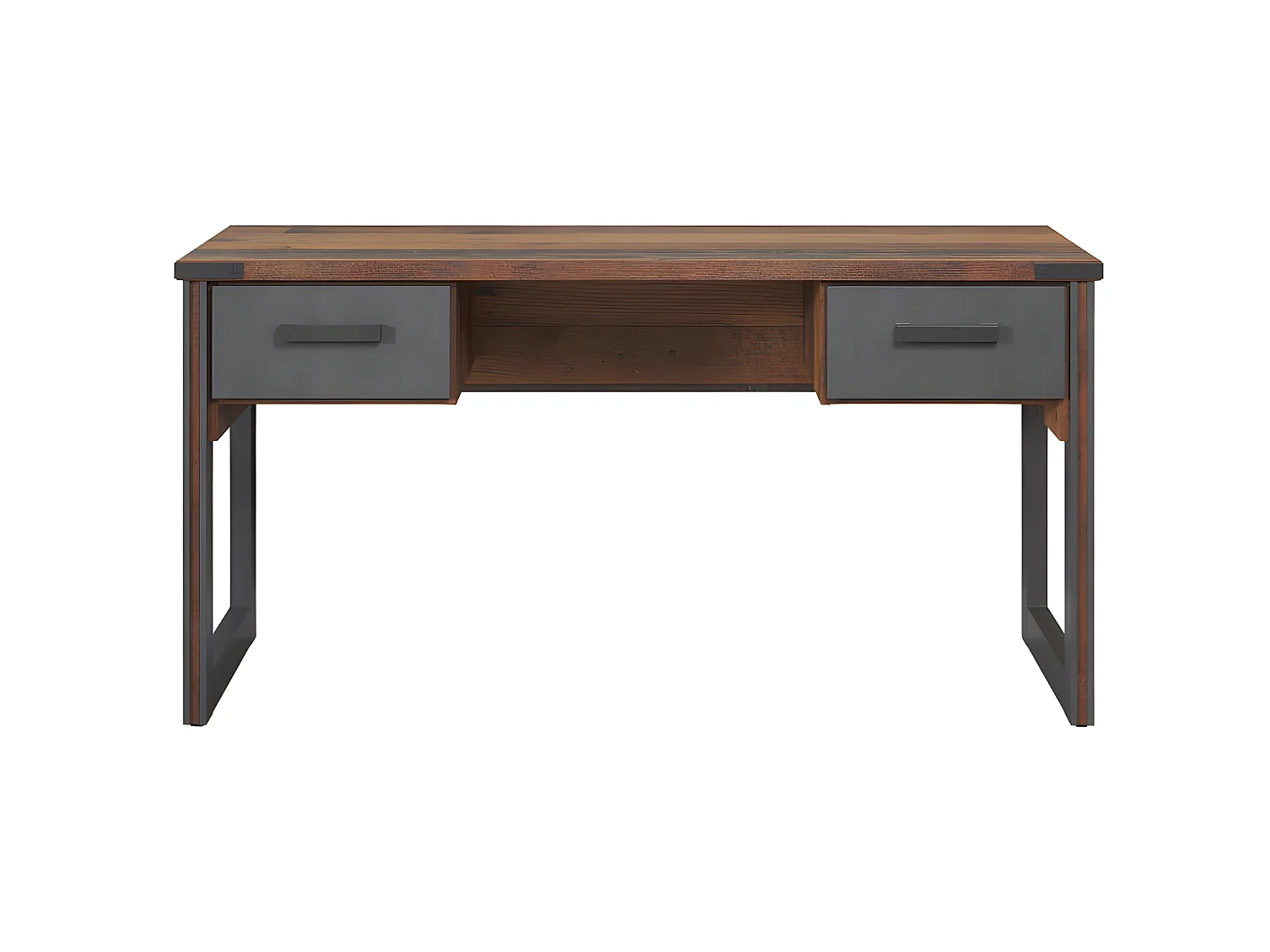 Prime bureau 2 tiroirs, Old Wood décor.