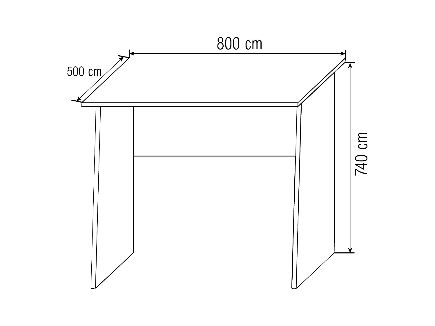 Holz Schreibtisch Computertisch Masola Mini