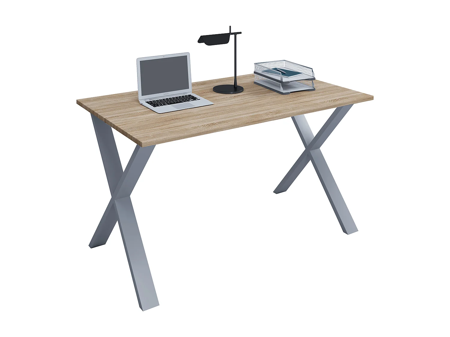 Desk Lona Silver / Sonoma oak H. 76 x W. 110 x D. 50 cm
