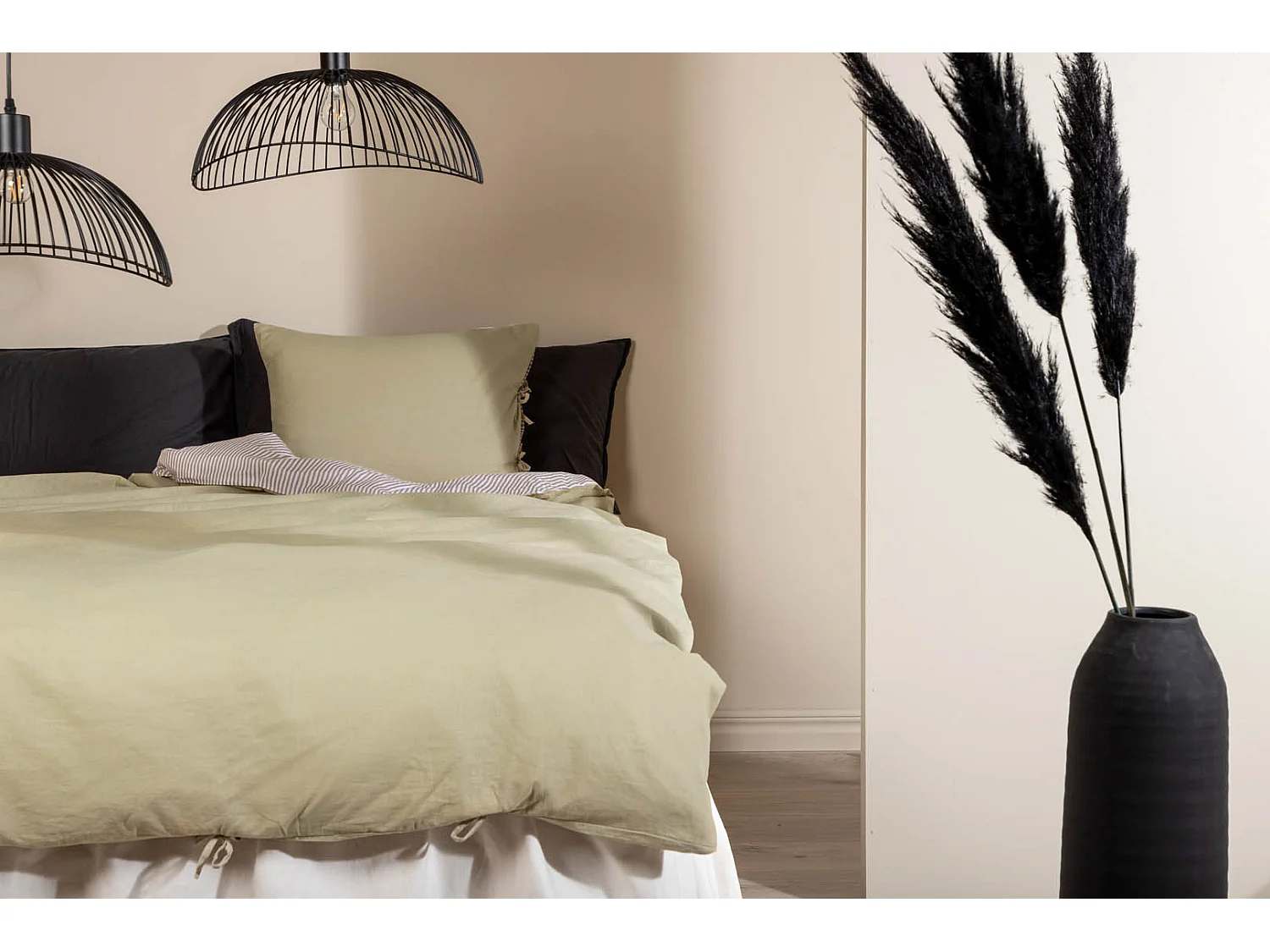 Jenna bedset 1 set 200x150cm lichtgroen.