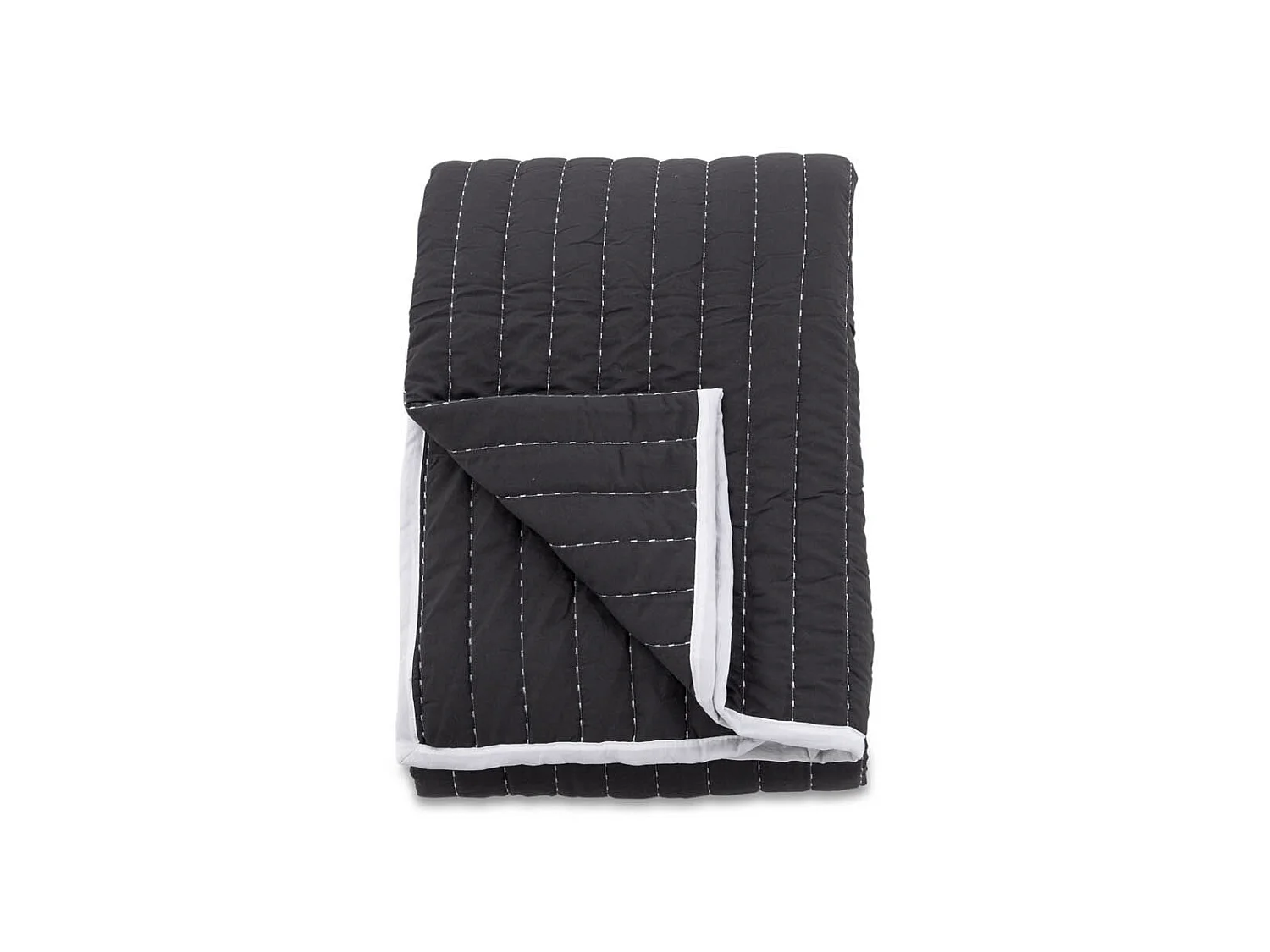 Juni couvre-lit 180x260cm anthracite, blanc.