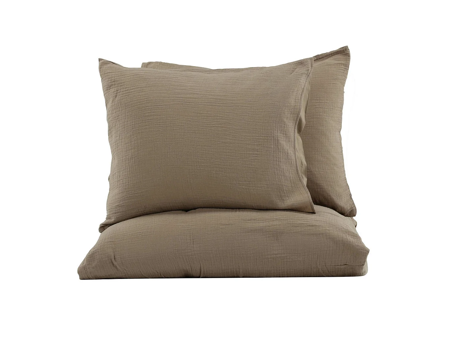 Mila parure de lit 1 ensembles 220x240cm marron.