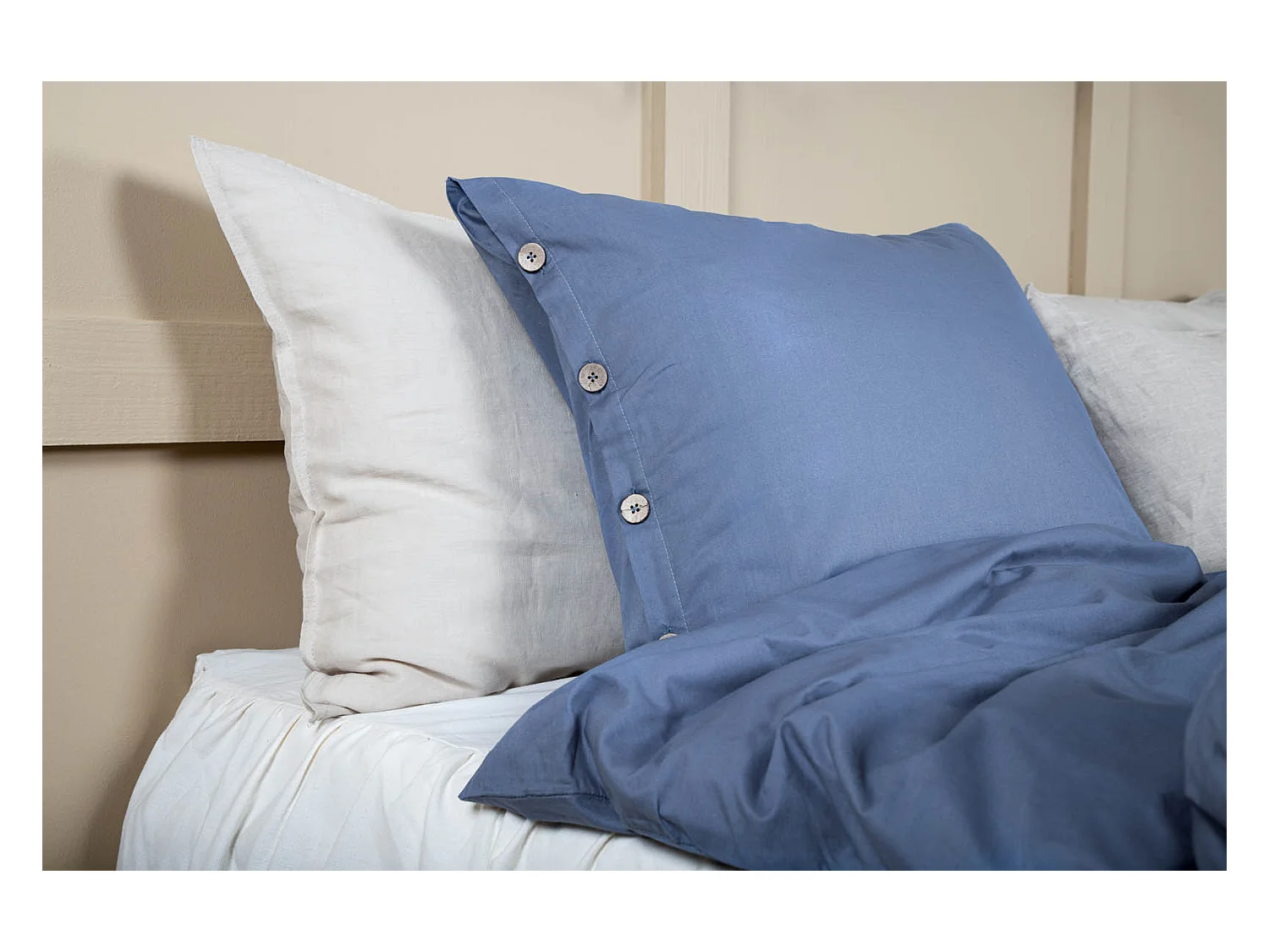 Joar parure de lit 1 ensembles 200x150cm bleu.