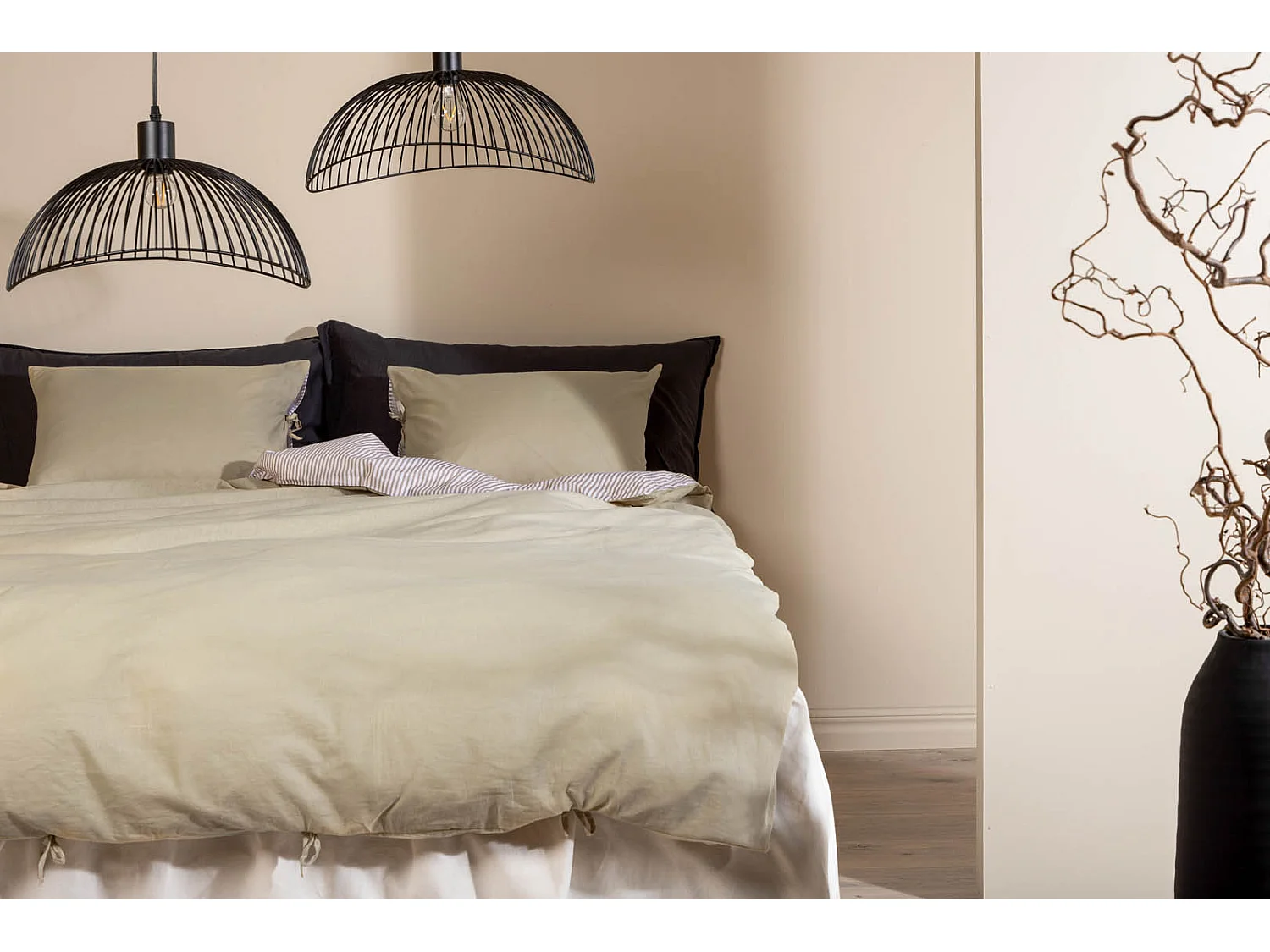 Jenna parure de lit 1 ensembles 220x240cm vert clair.