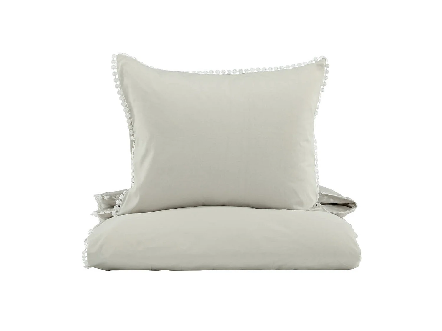 Livia parure de lit 1 ensembles 200x150cm gris, offwhite.