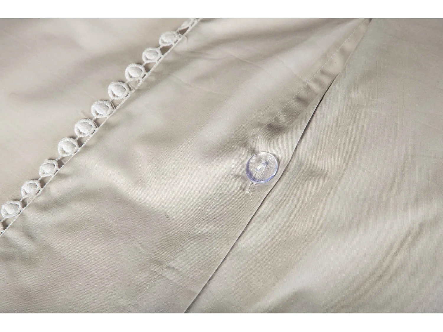 Livia parure de lit 1 ensembles 200x150cm gris, offwhite.