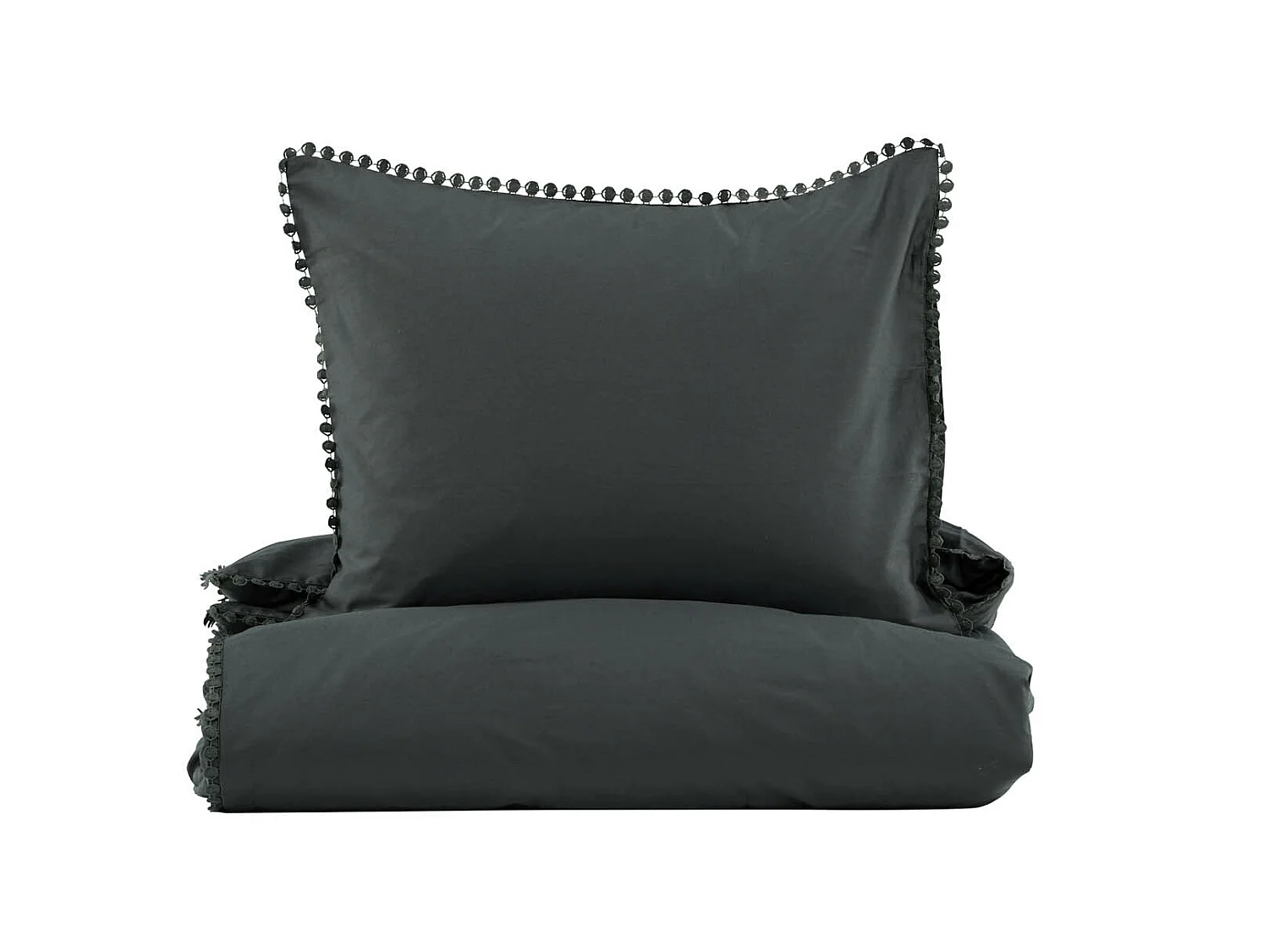 Livia parure de lit 1 ensembles 200x150cm anthracite.