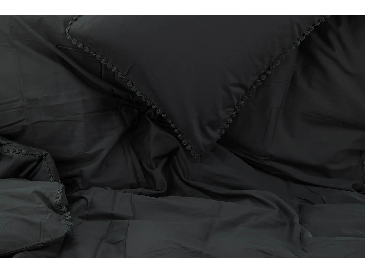 Livia parure de lit 1 ensembles 200x150cm anthracite.