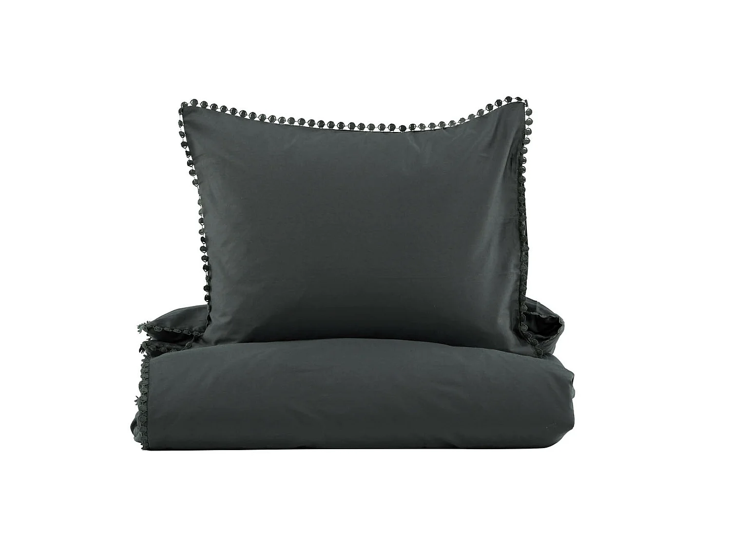 Livia parure de lit 1 ensembles 200x150cm anthracite.
