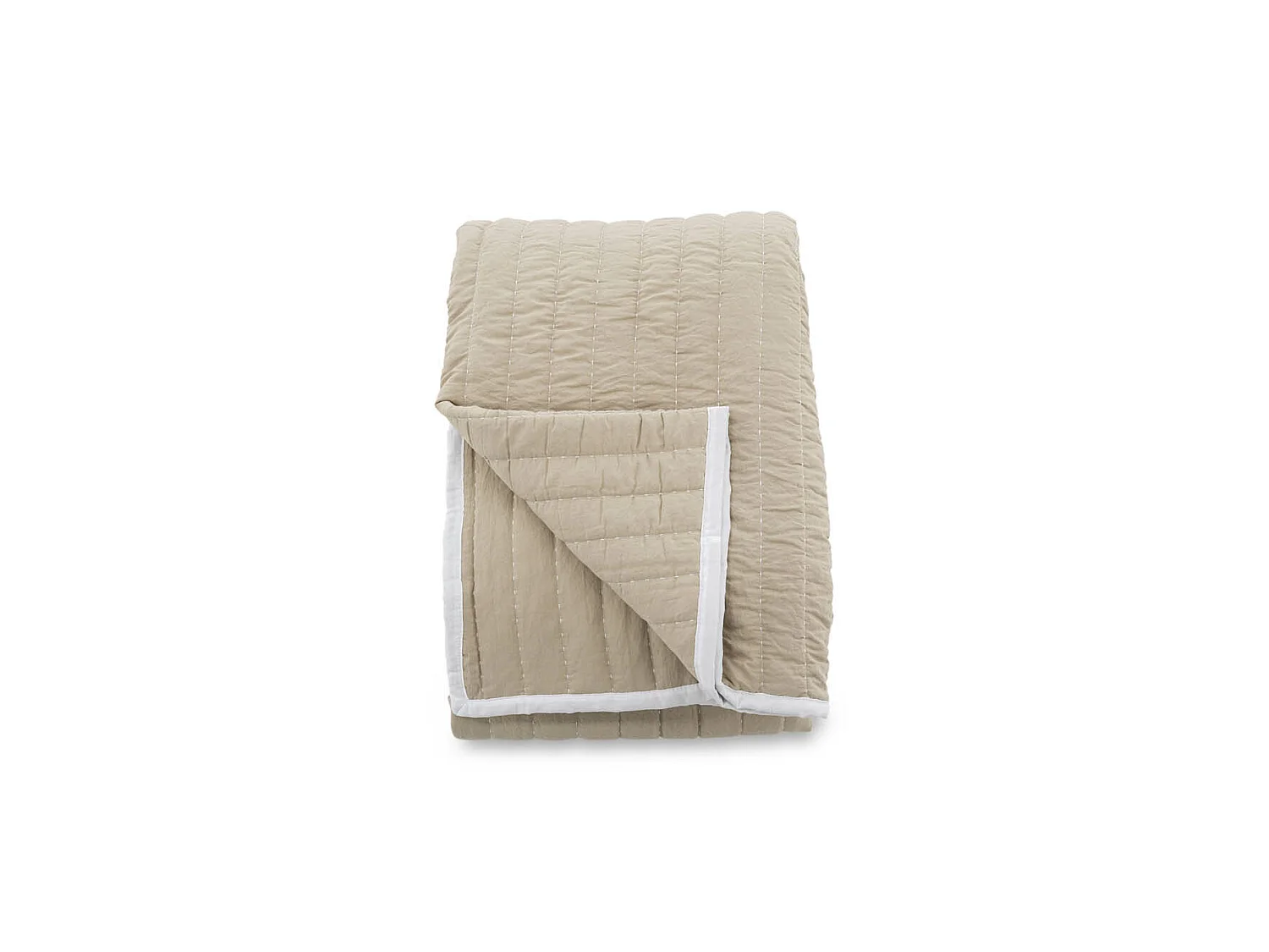 Copriletto Juni 150x250cm beige, bianco.