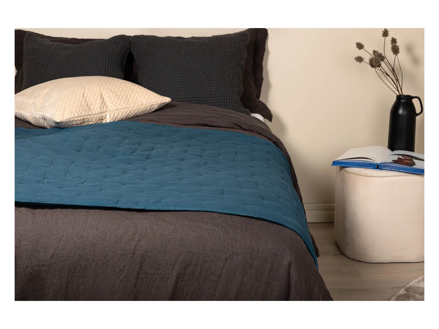 Sally sprei 80x150cm blauw.