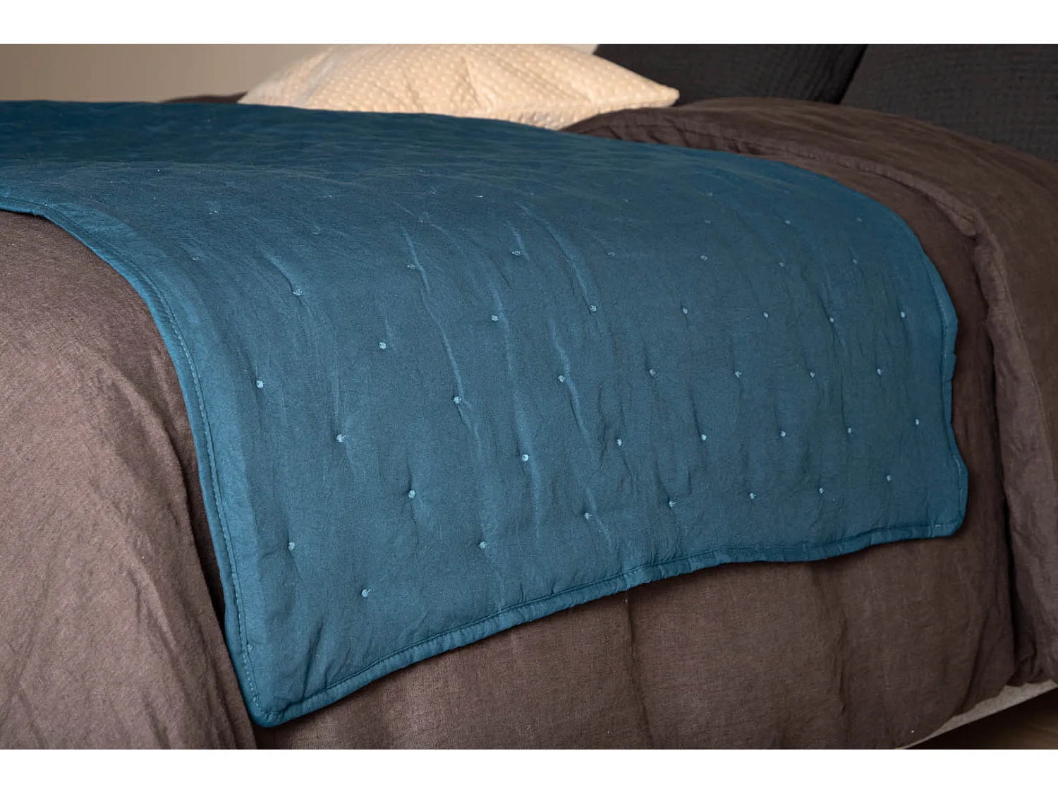 Sally sprei 80x150cm blauw.