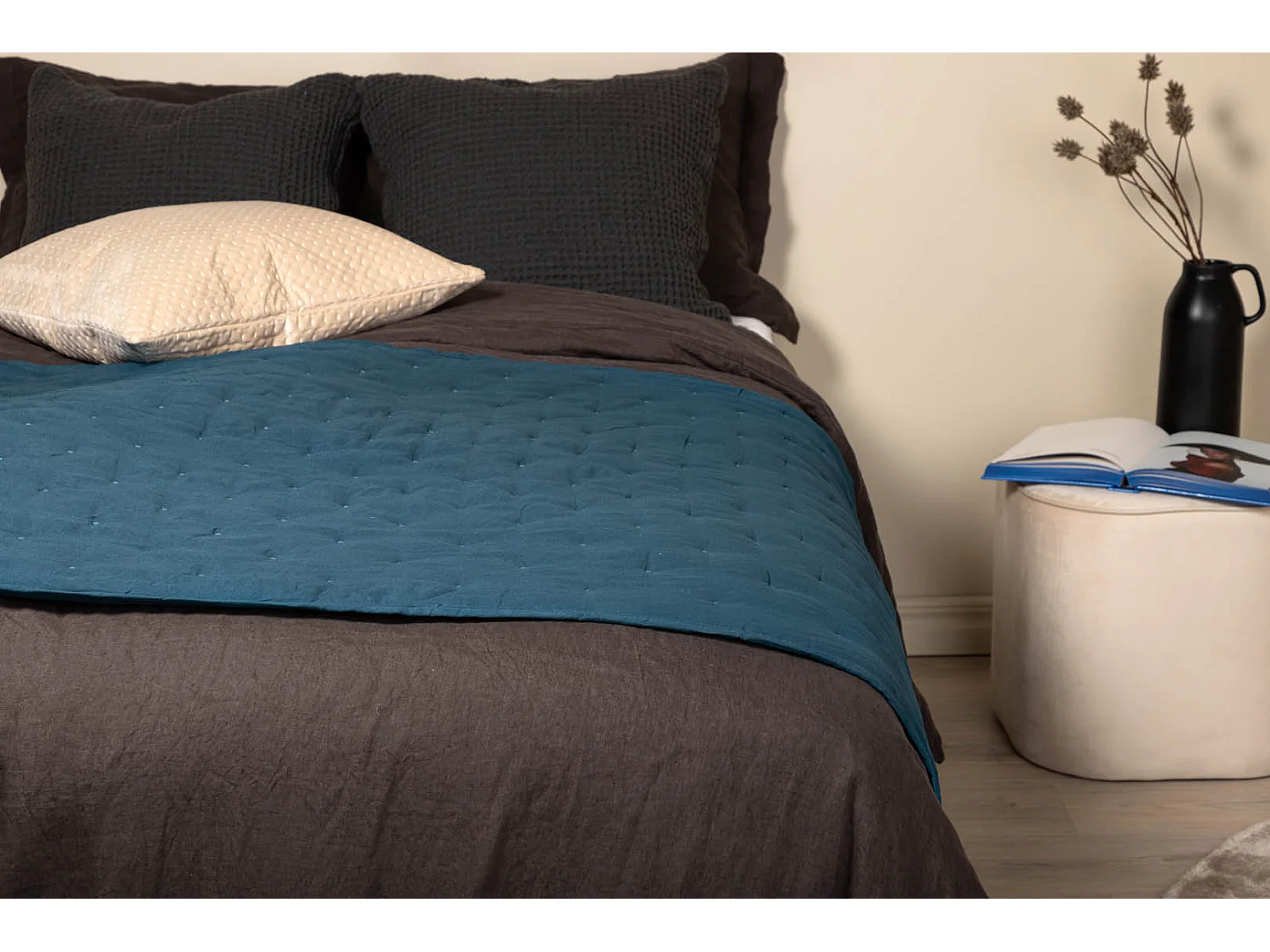 Sally sprei 80x150cm blauw.