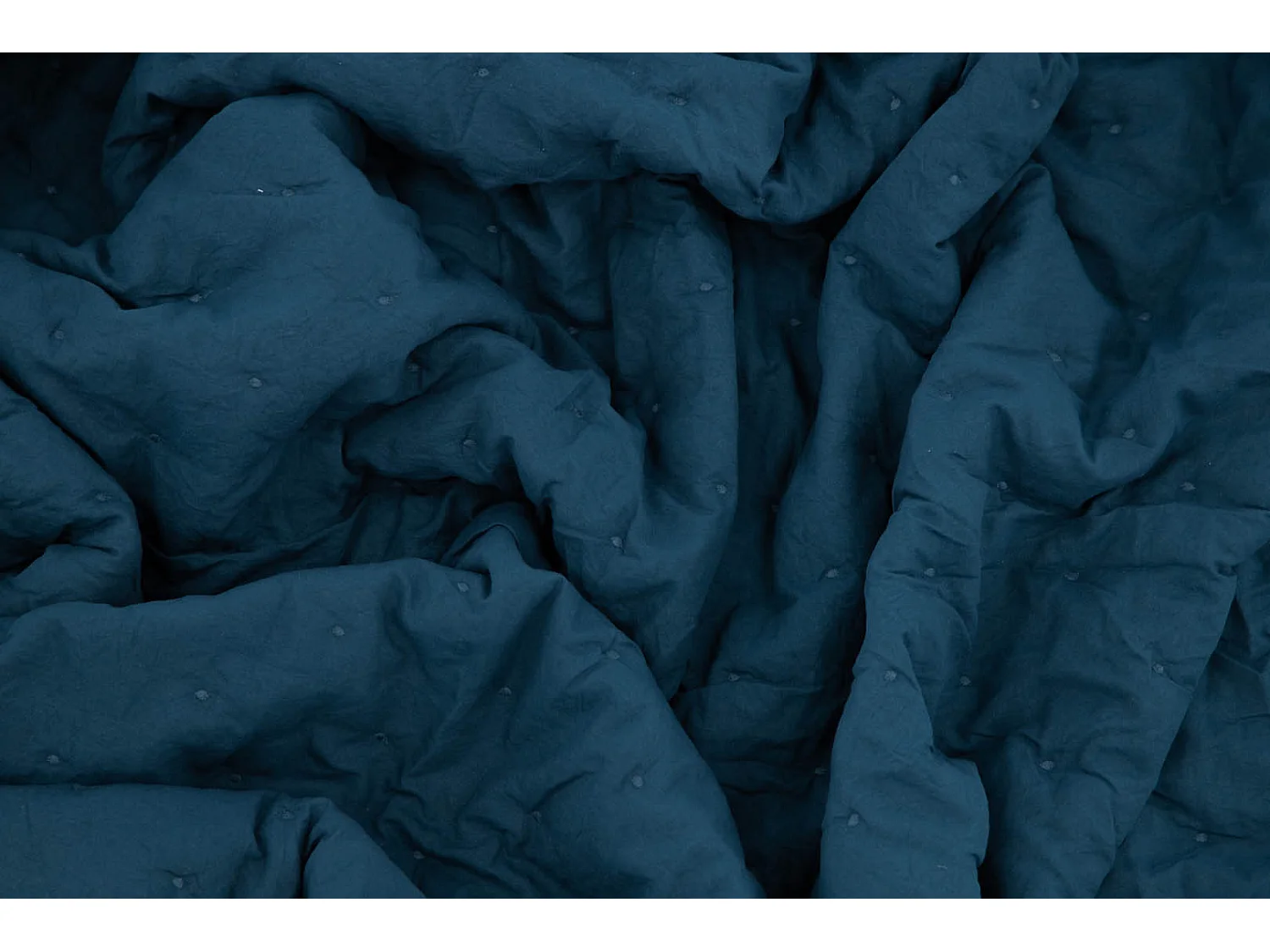 Sally couvre-lit 80x260cm bleu.