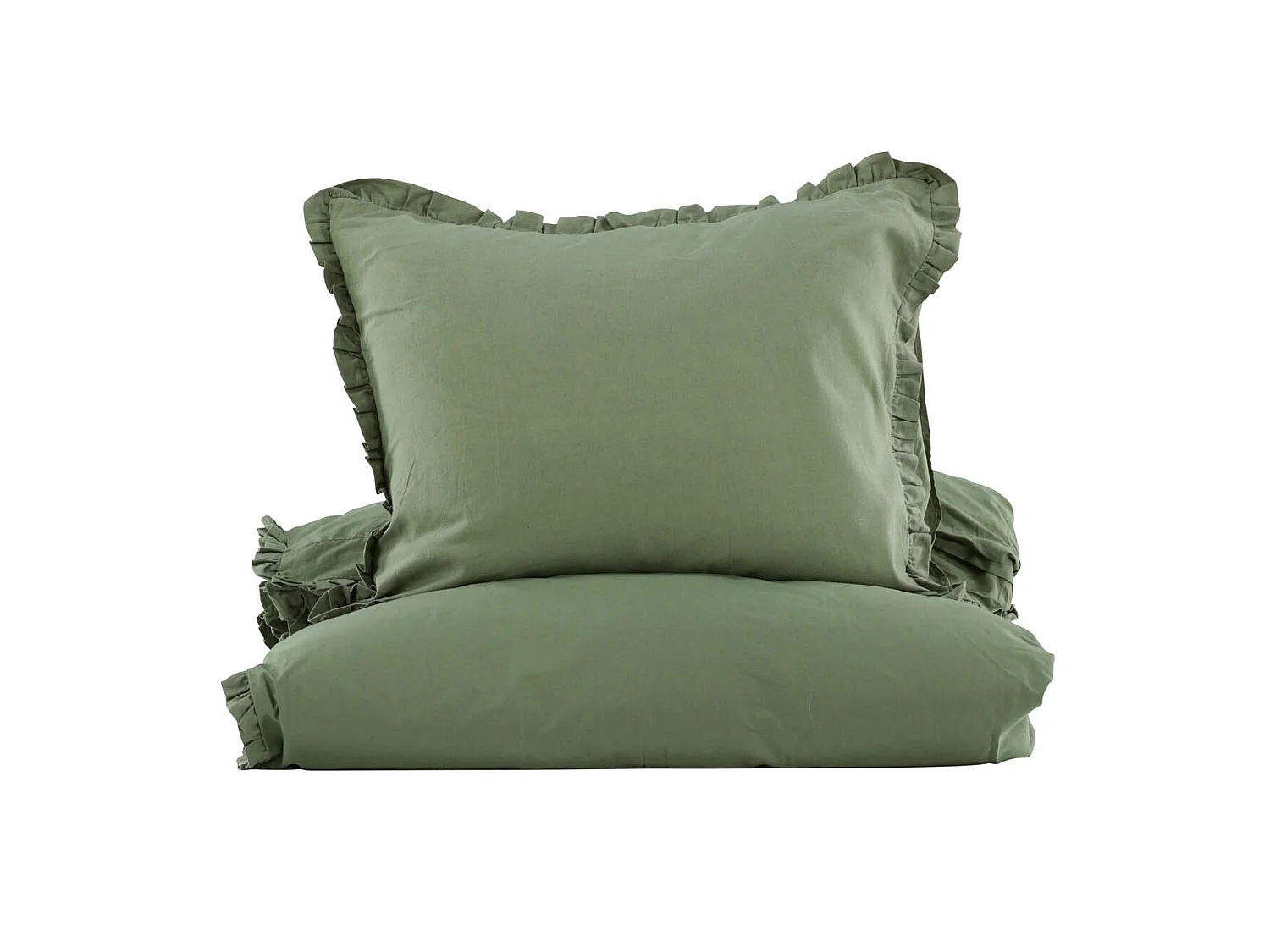Lias parure de lit 1 ensembles 200x150cm vert.