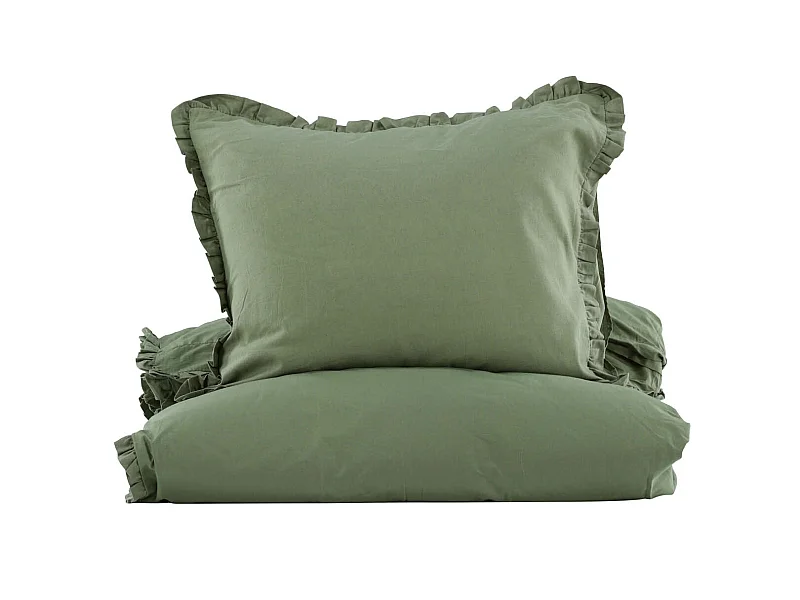 Lias parure de lit 1 ensembles 200x150cm vert.
