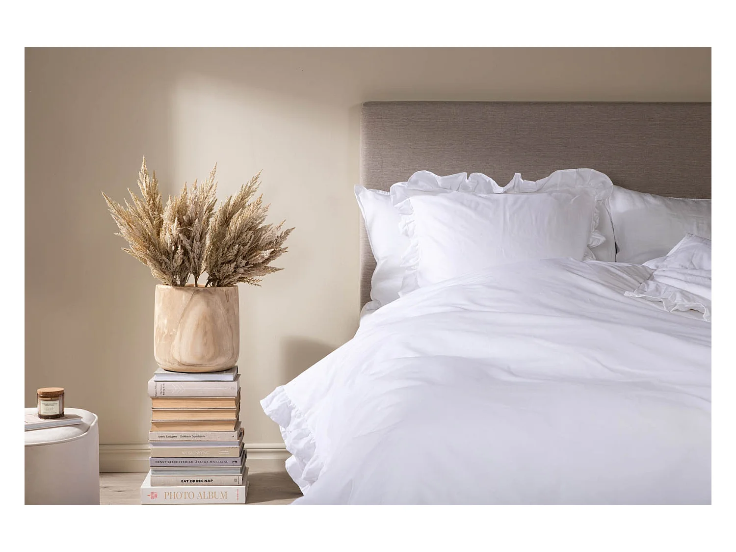 Levi Bettwäsche 1 Sätze 200x150cm weiß.