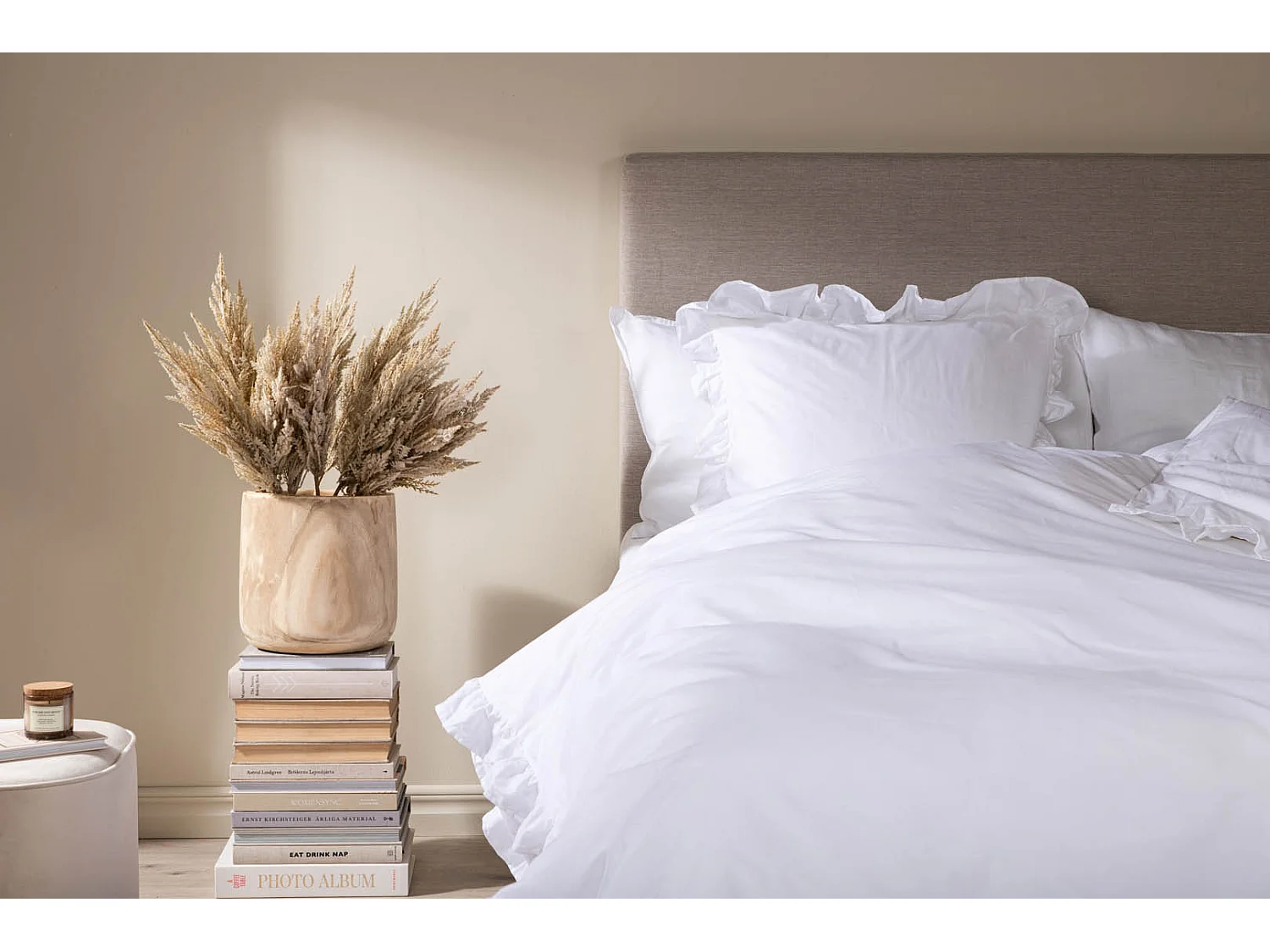 Levi Bettwäsche 1 Sätze 200x150cm weiß.