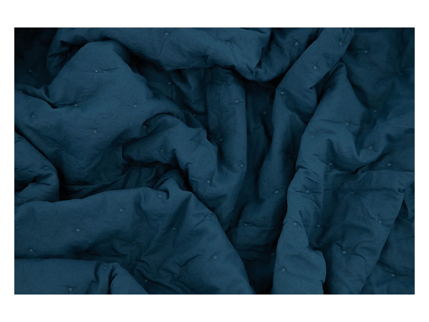 Sally couvre-lit 260x260cm bleu.