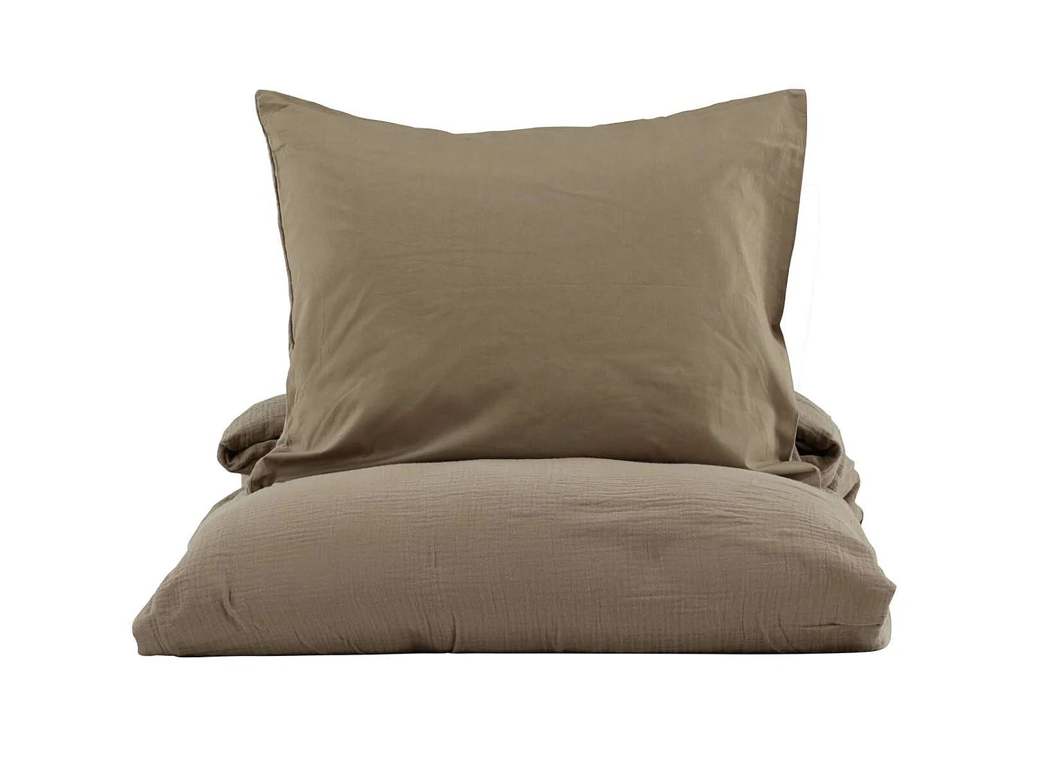 Mila parure de lit 1 ensembles 200x150cm marron.