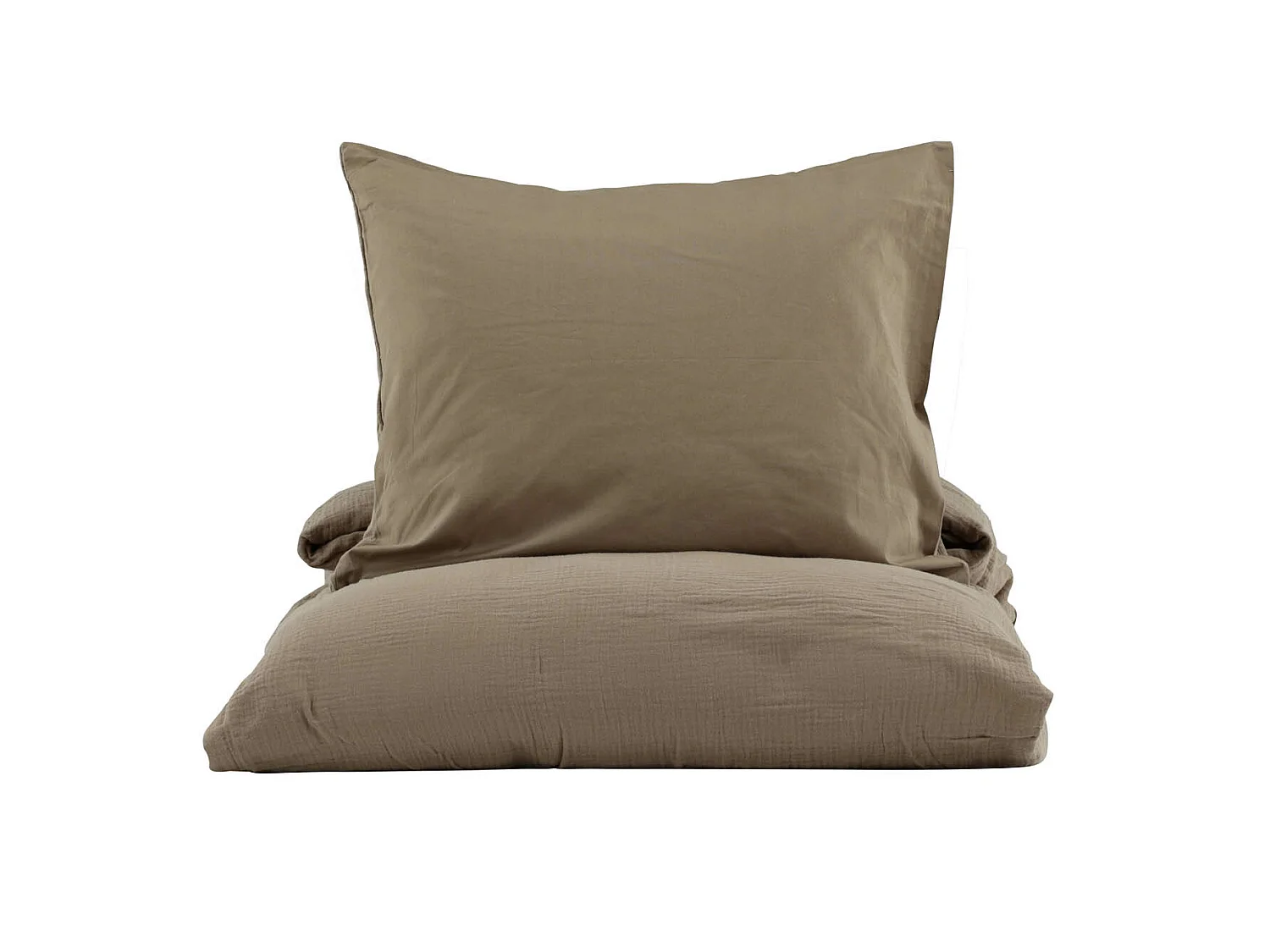 Mila parure de lit 1 ensembles 200x150cm marron.