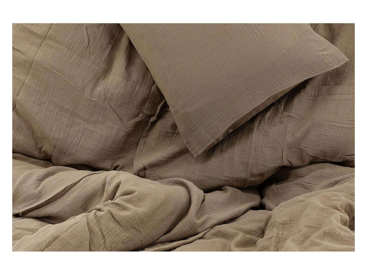 Mila bedset 1 set 200x150cm bruin.