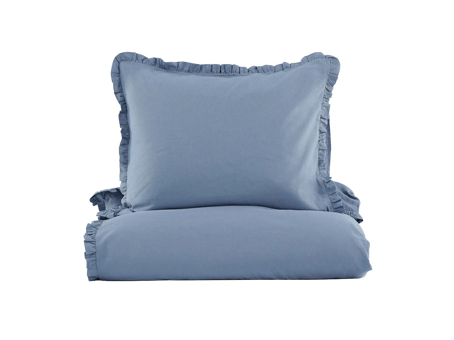 Lias parure de lit 1 ensembles 200x150cm bleu.