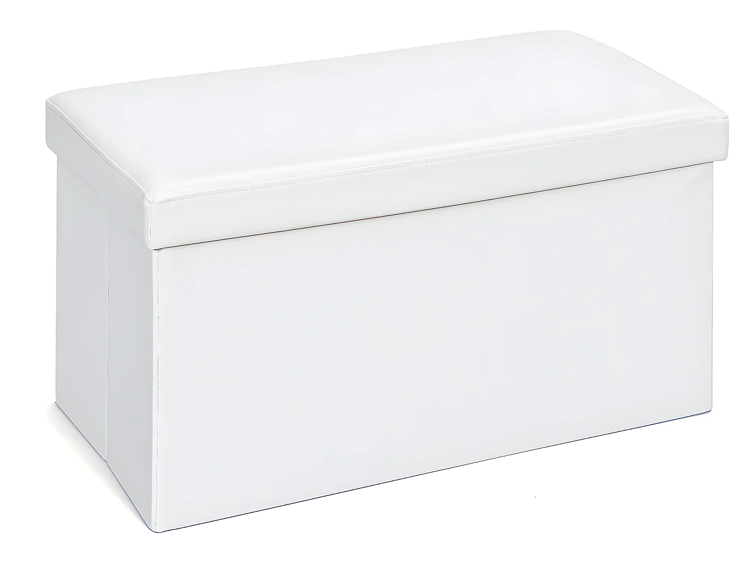 Sanne Aufbewahrungsbox Hocker, faltbar mit Deckel, weiss.