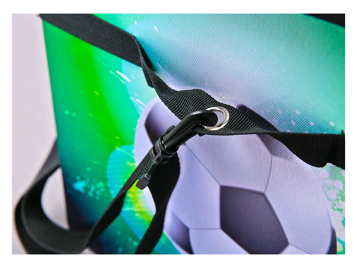 Fabo Sacoche isotherme, tabouret, couvercle, noir, blanc, vert.