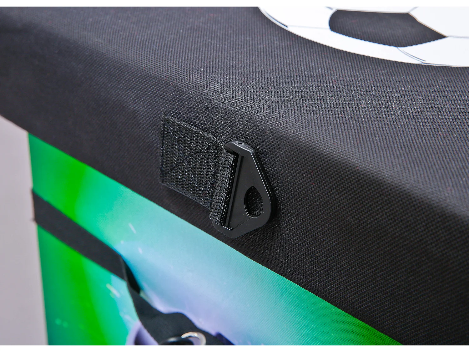 Fabo Sacoche isotherme, tabouret, couvercle, noir, blanc, vert.