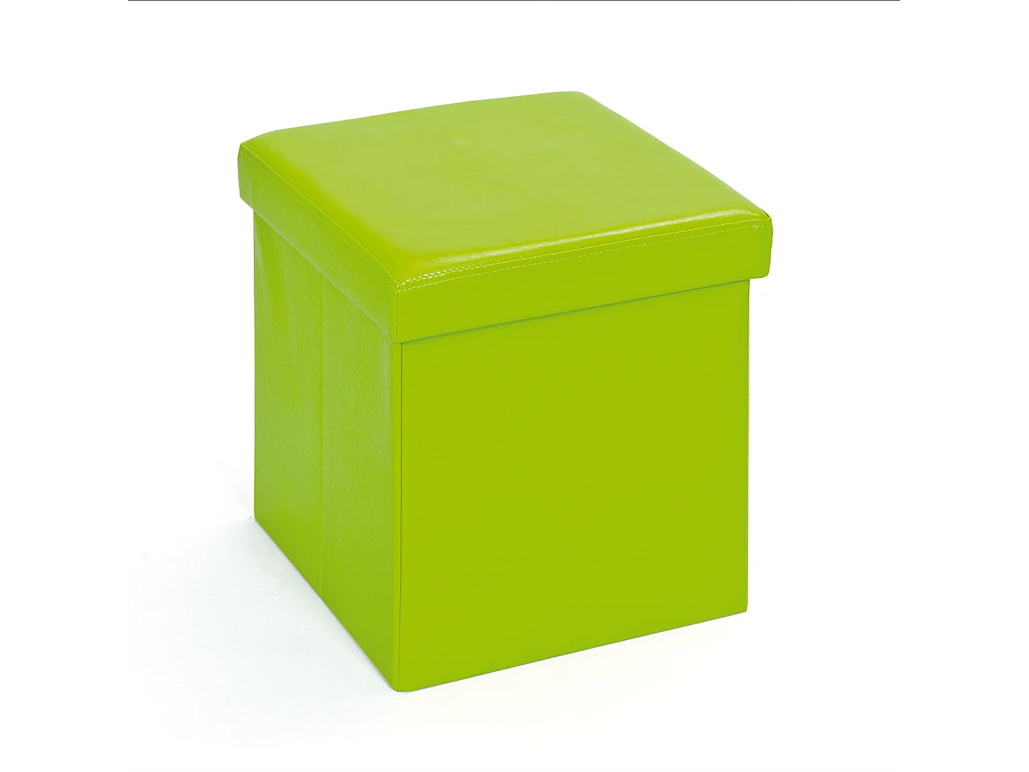 Sanne opbergdozen voetenbank met deksel, groen.