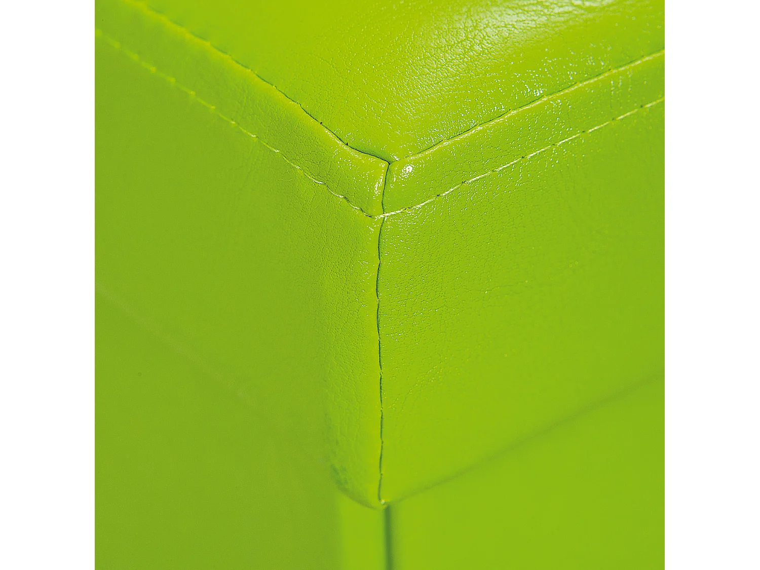 Sanne opbergdozen voetenbank met deksel, groen.