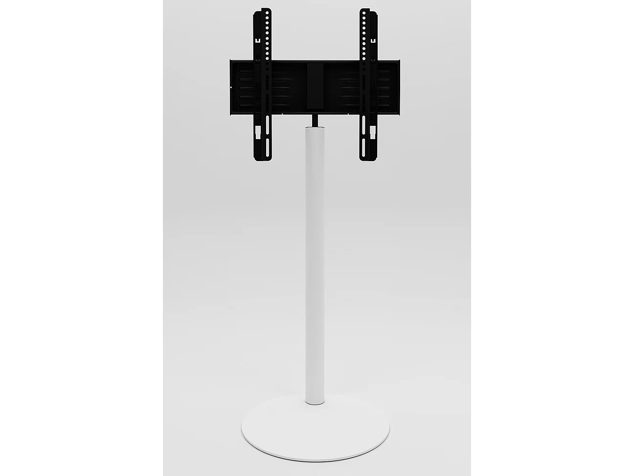 Cirla Meuble TV avec pied rond, blanc.