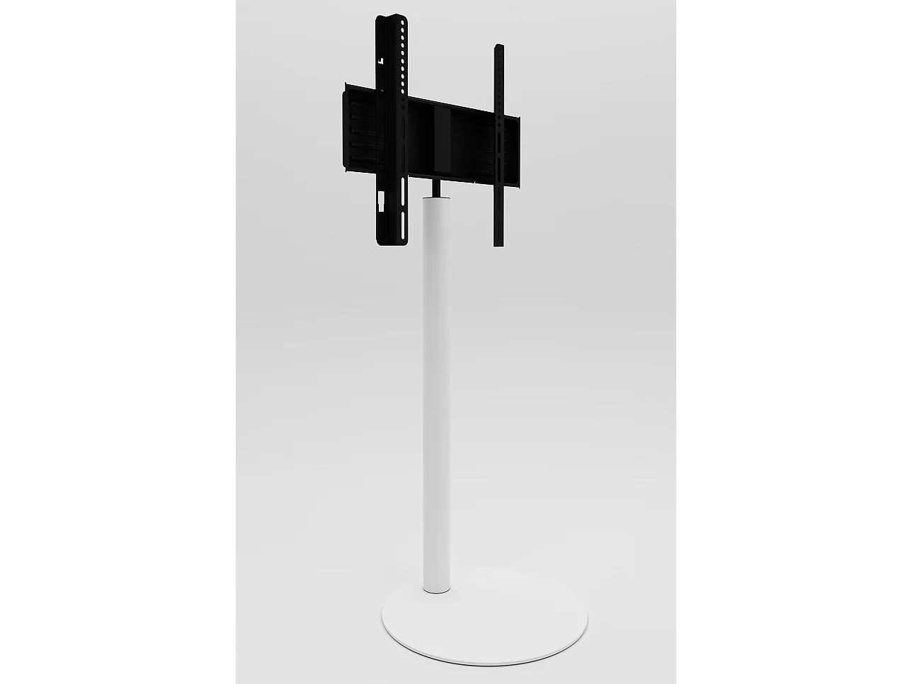 Cirla Meuble TV avec pied rond, blanc.