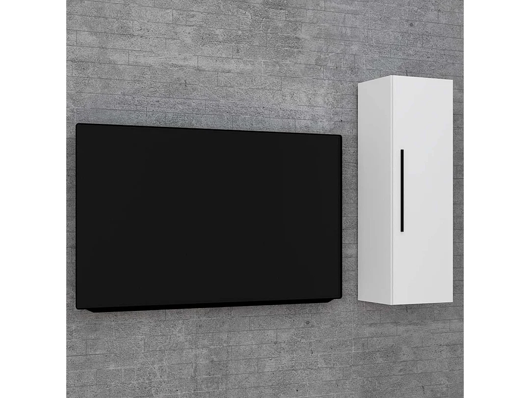 Wall Rack Arila White H. 95 x W. 30 x D. 30 cm