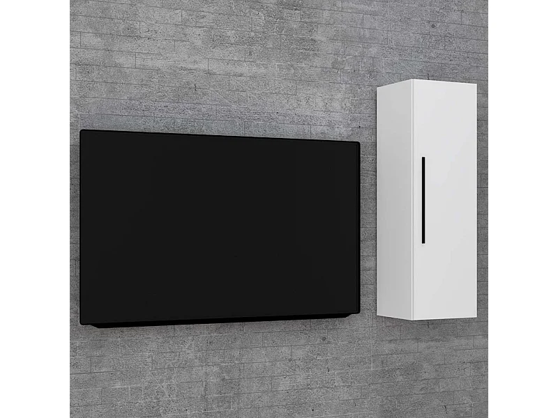 Wall Rack Arila White H. 95 x W. 30 x D. 30 cm