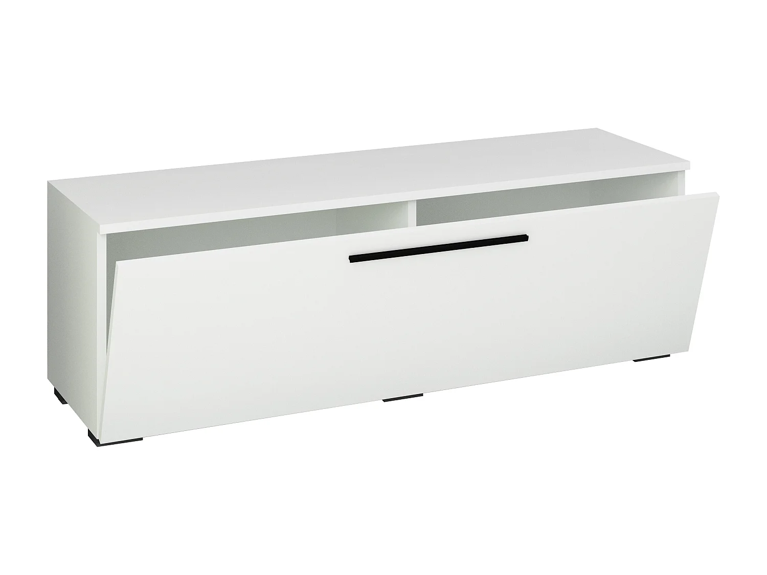 TV Furniture Arila White H. 39 x W. 115 x D. 40 cm