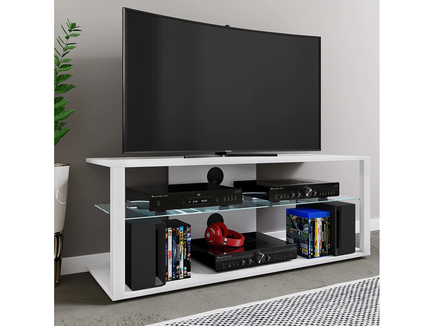 TV Lowboard Fernsehschrank Konsole Rack Folas XL