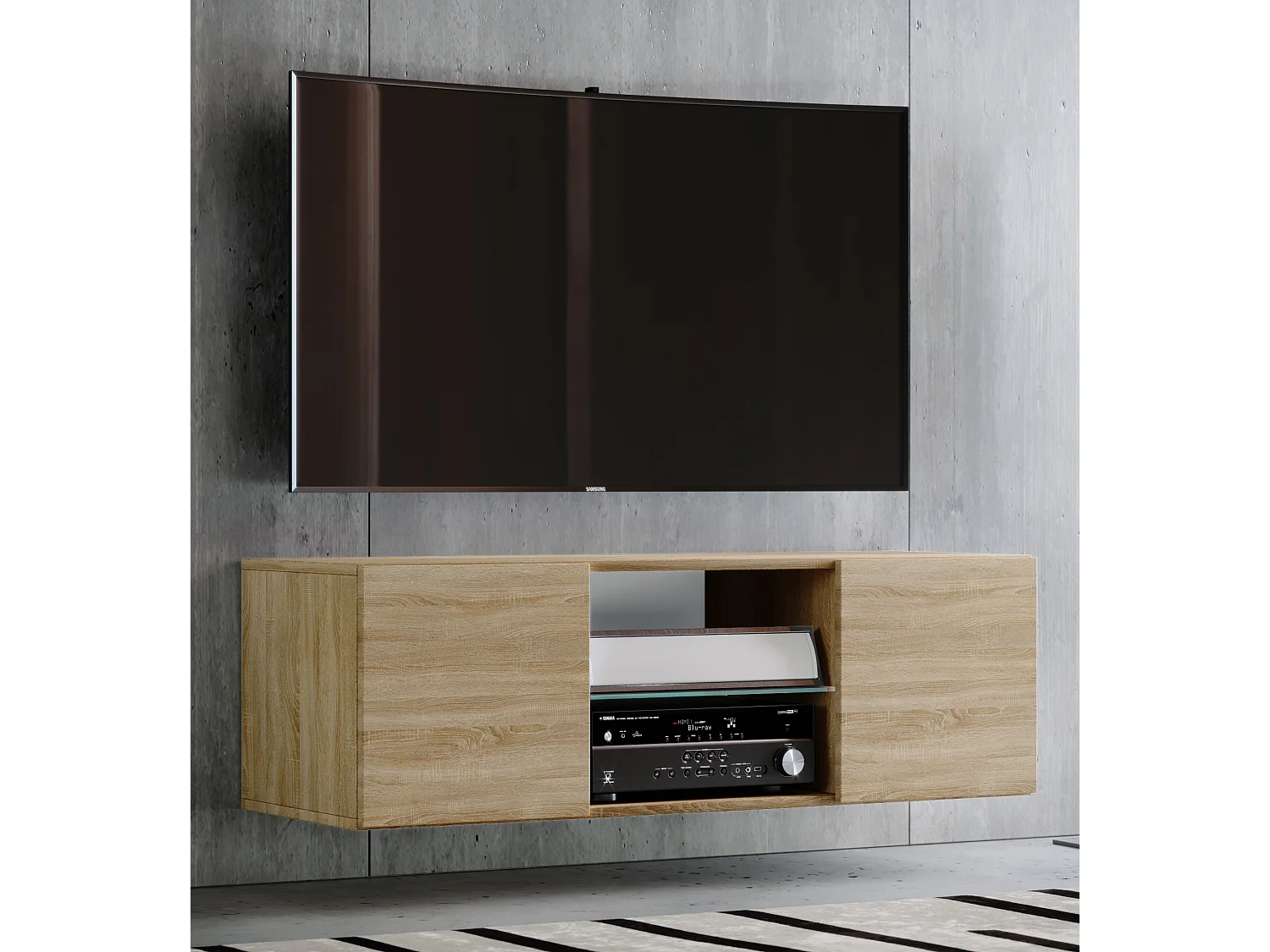 TV Furniture Jusa Sonoma Oak H. 40 x W. 115 x D. 36 cm