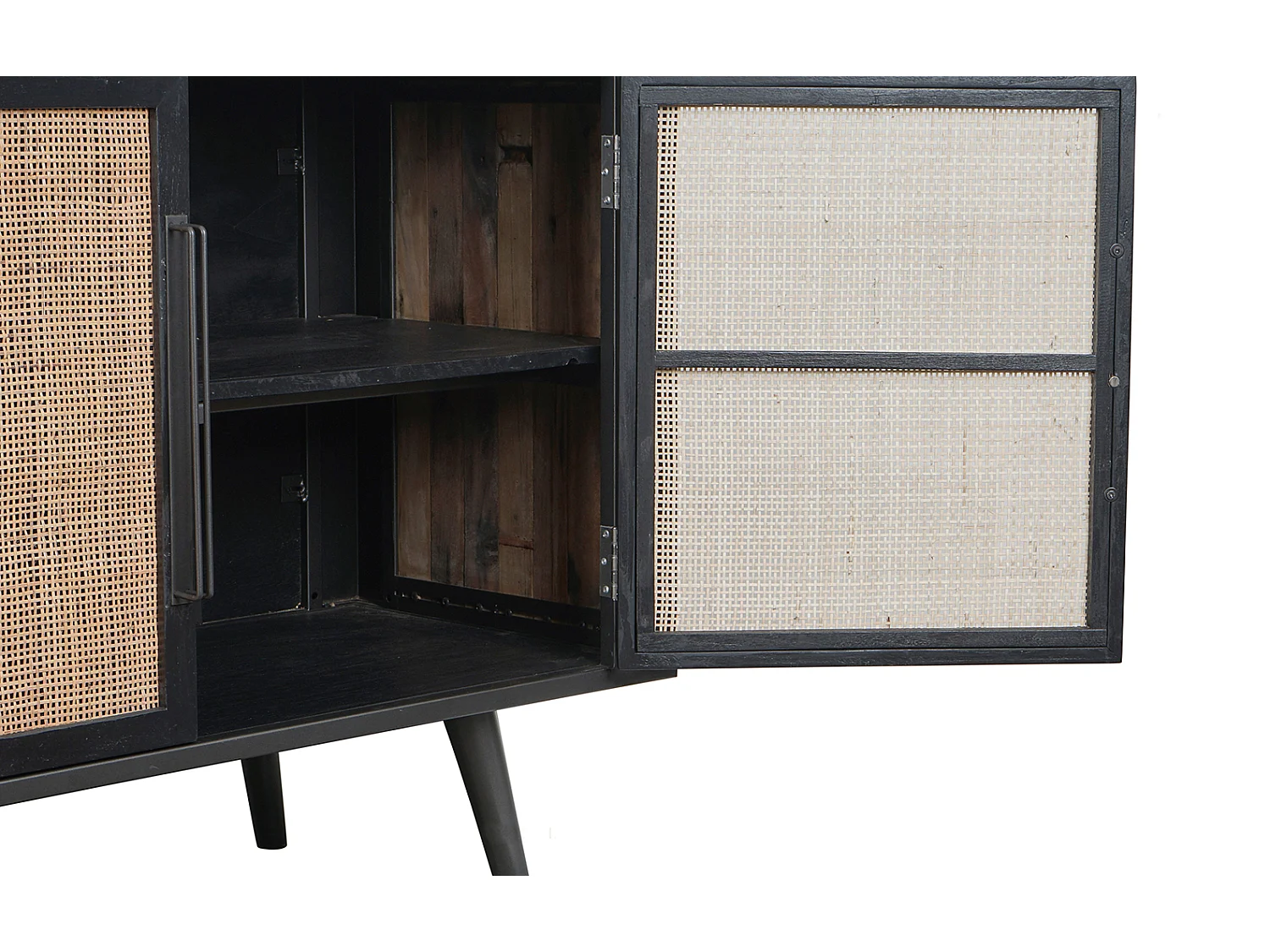 NordicRattan Meuble TV avec 4 portes, naturel.