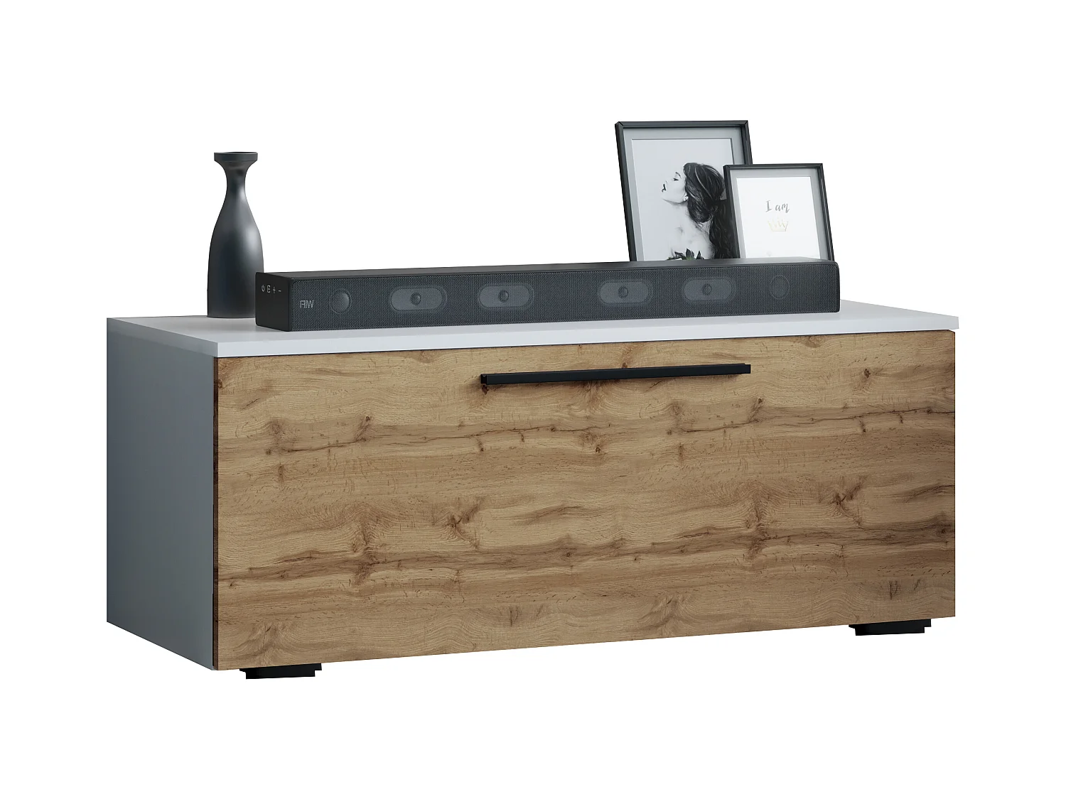 Holz TV Lowboard Möbel Fernsehschrank Arila S